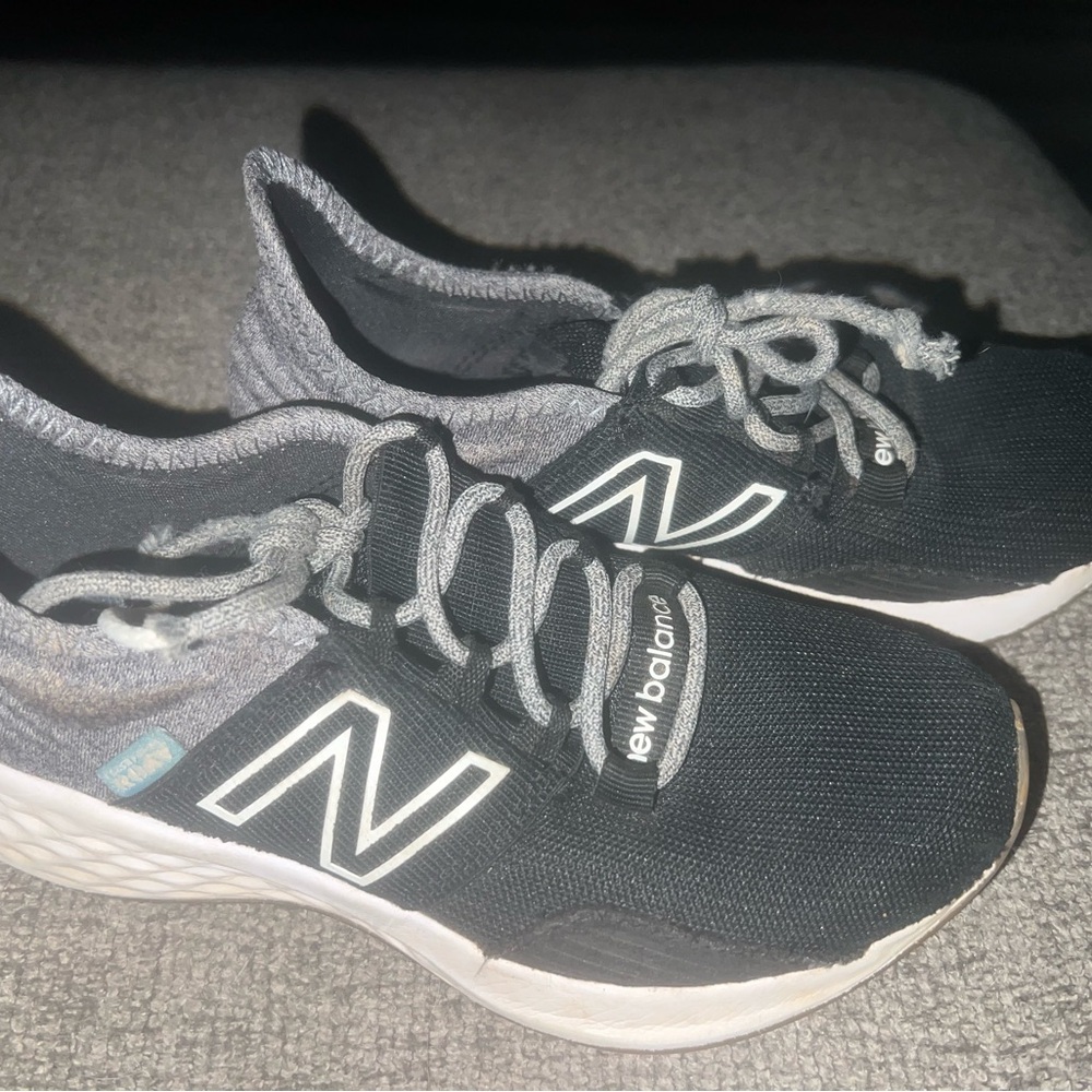 New Balance Black and White Athletic Shoes